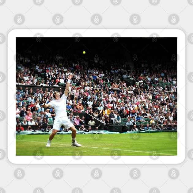 Andy Murray @ Wimbledon Sticker by Ludwig Wagner